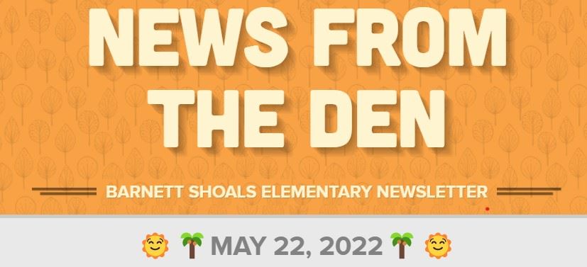 Text: News from the Den